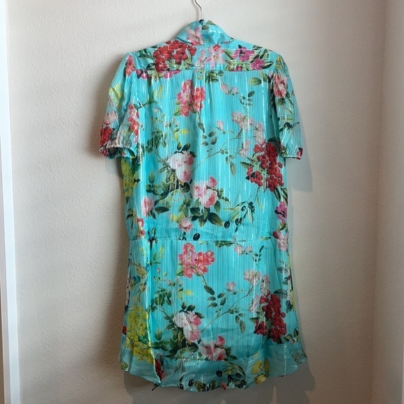 NWT Rococo Sand Coastal Print Wrap Dress L - Picture 14 of 15